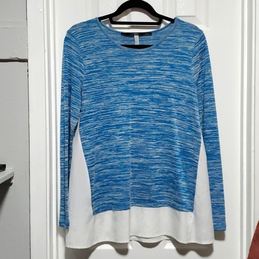 Kensie blue top with side detail